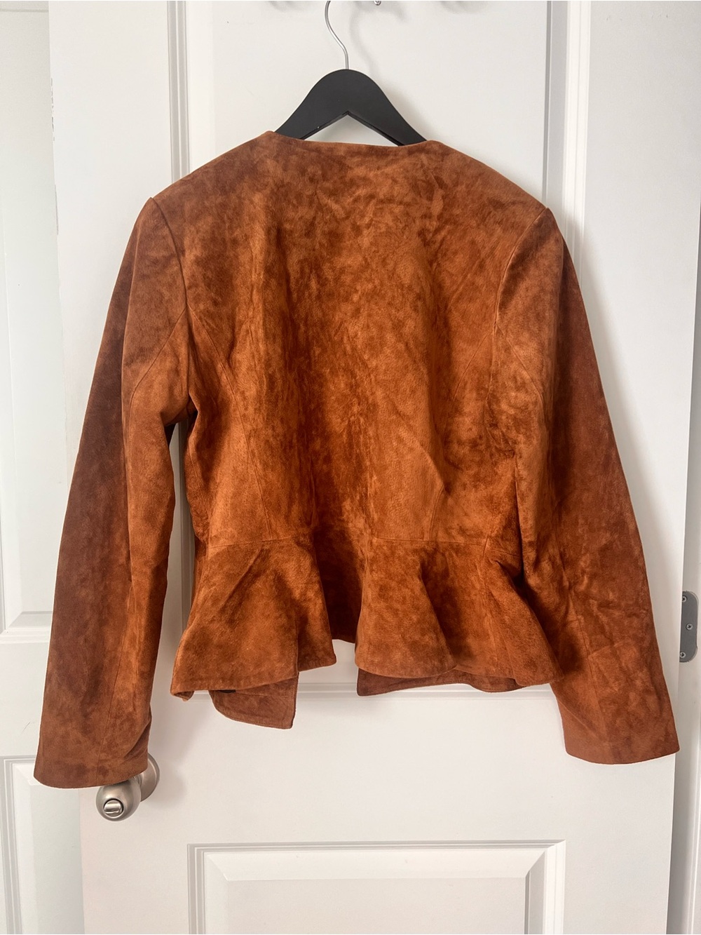 Zara Brown Suede Button-Down Jacket - Picture 12 of 13